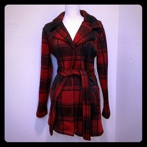 Plaid Sweater Jacket